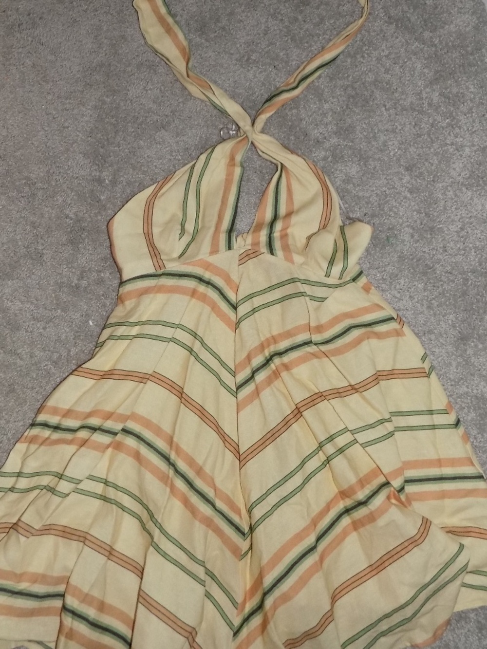 Zara Linen Halter Dress